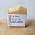 Lavender/Peppermint Lamb Tallow & Goat Milk Soap