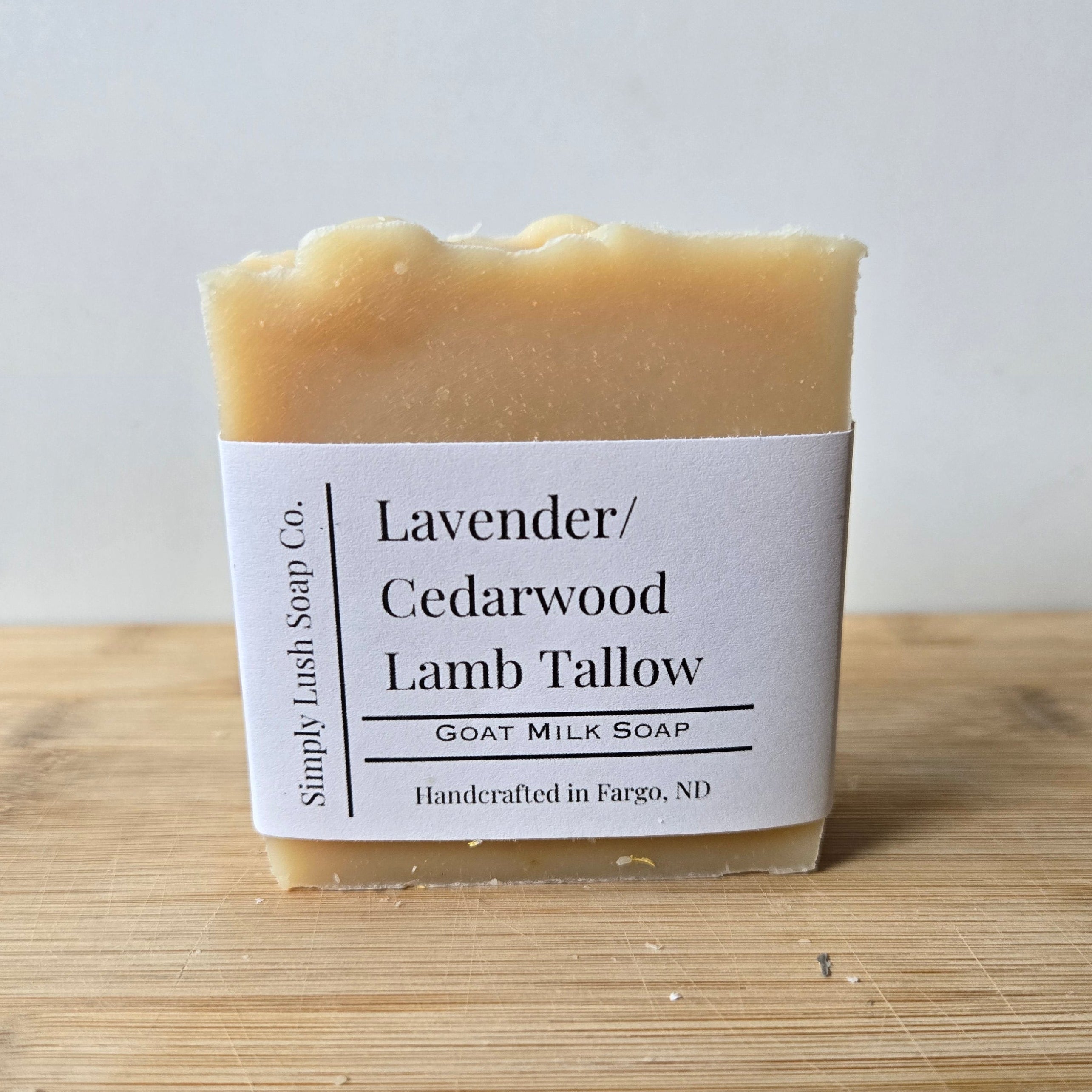 Lavender/Cedarwood Lamb Tallow & Goat Milk Soap